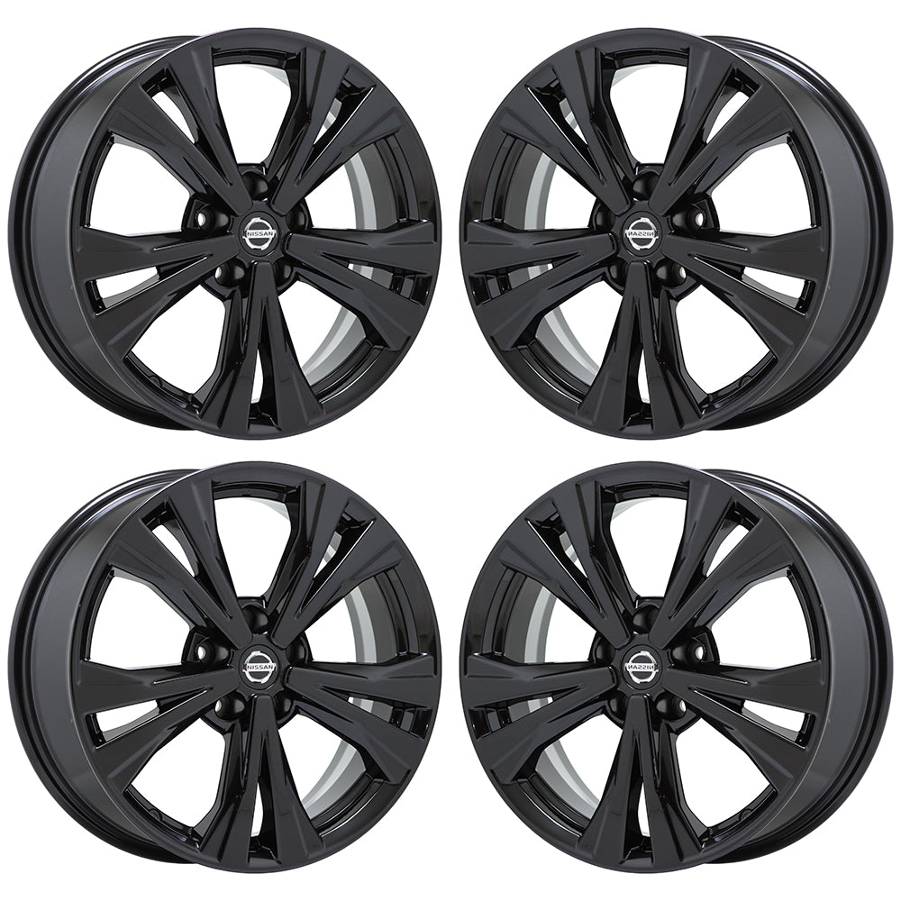 18" Nissan Rogue Gloss Black wheels rims Factory OEM set 4 62747 EXCHANGE